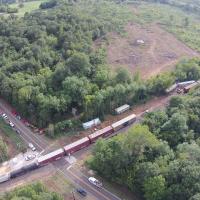 BNSF Derailment on FM 2213 south of San Augustine