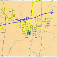 Map of Debris Pickup Vegetative Only