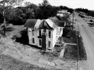 Lewis Hotel just after Harvey and Tree Removal