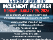 Closed due to  weather