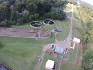 San Augustine Waste Water Treatment Plant - Aerial image by J Camp