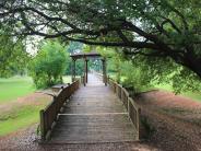 Entry to the gazebo and walkway