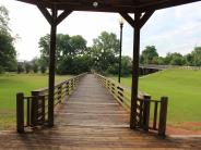 Walkway to Santa Fe Park from the gazebo