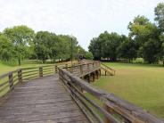 Walkway view from Santa Fe Park 