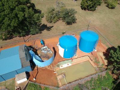 New Tanks with Old being demolished.