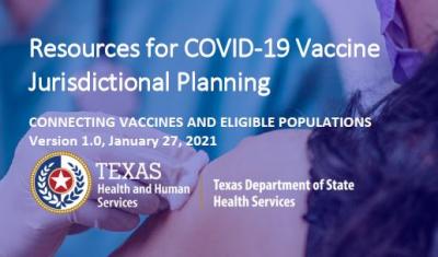 Resources for Covid-19 Vaccine Jurisdictional Planning Graphic